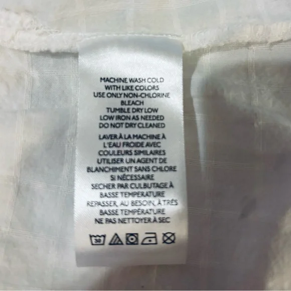 Pilcro Anthropologie White Lace Detail Top nwt - Picture 14 of 15